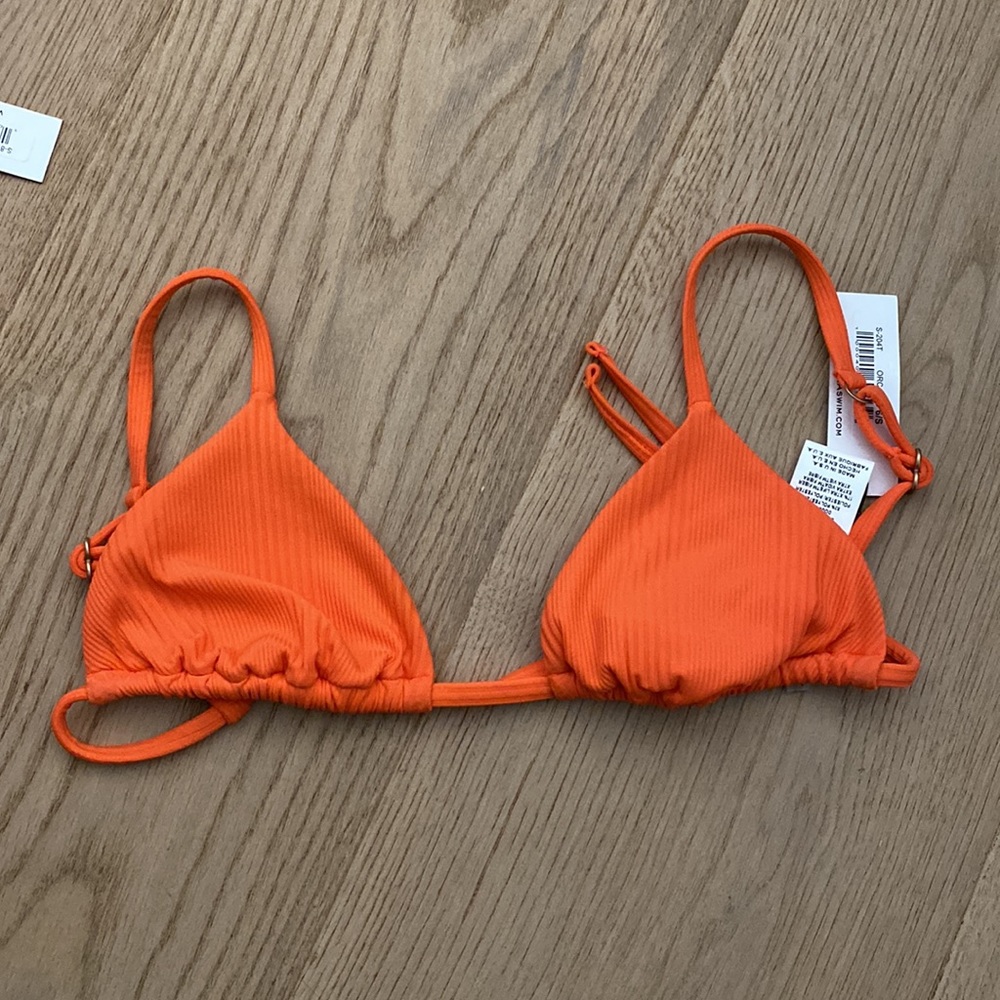 Vitamin A Sol Orange Crush Bikini Top NEW Size Small (6)